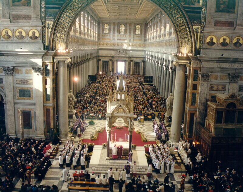 During the Eucharistic Prayer